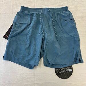 Lululemon Hike to Swim Ripstop Short 8” UTYB Utility Blue Men’s Size Medium
